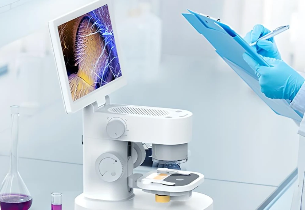 microscope with stand