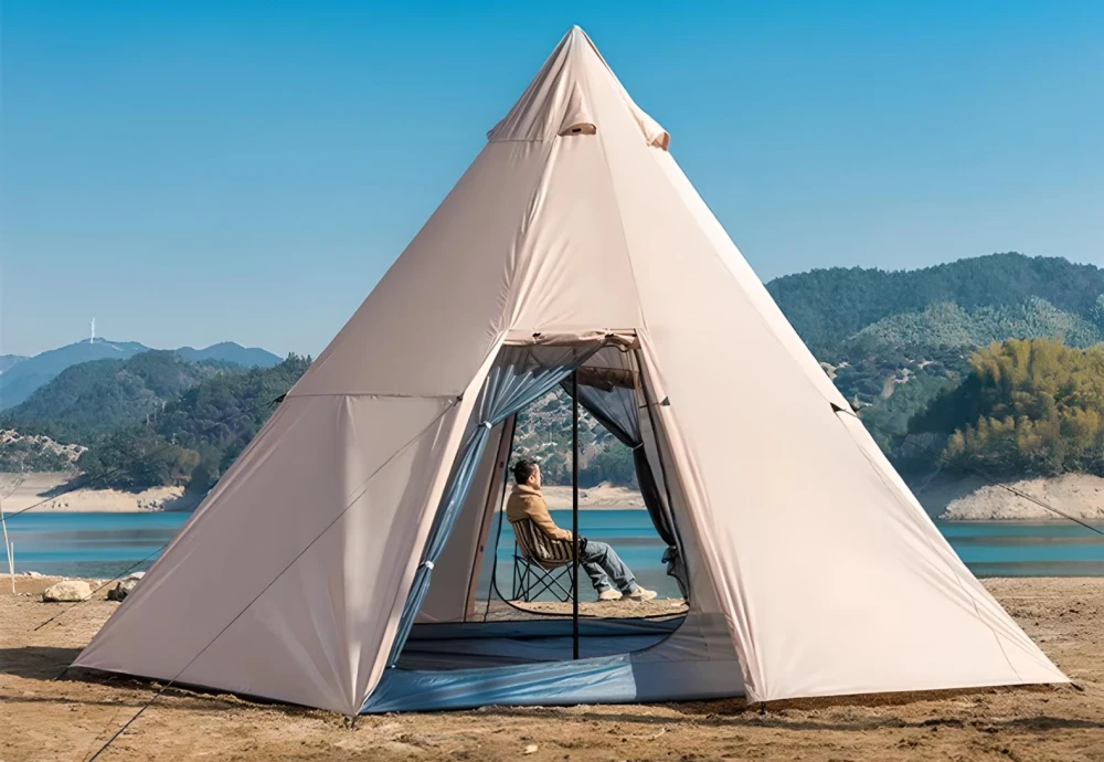 pyramid style tent