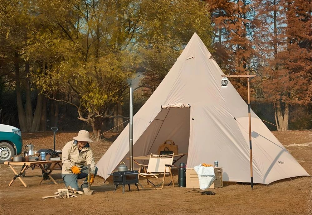 pyramid style tent