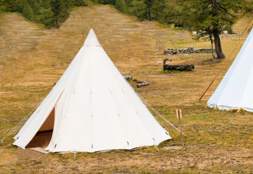 white teepee tent