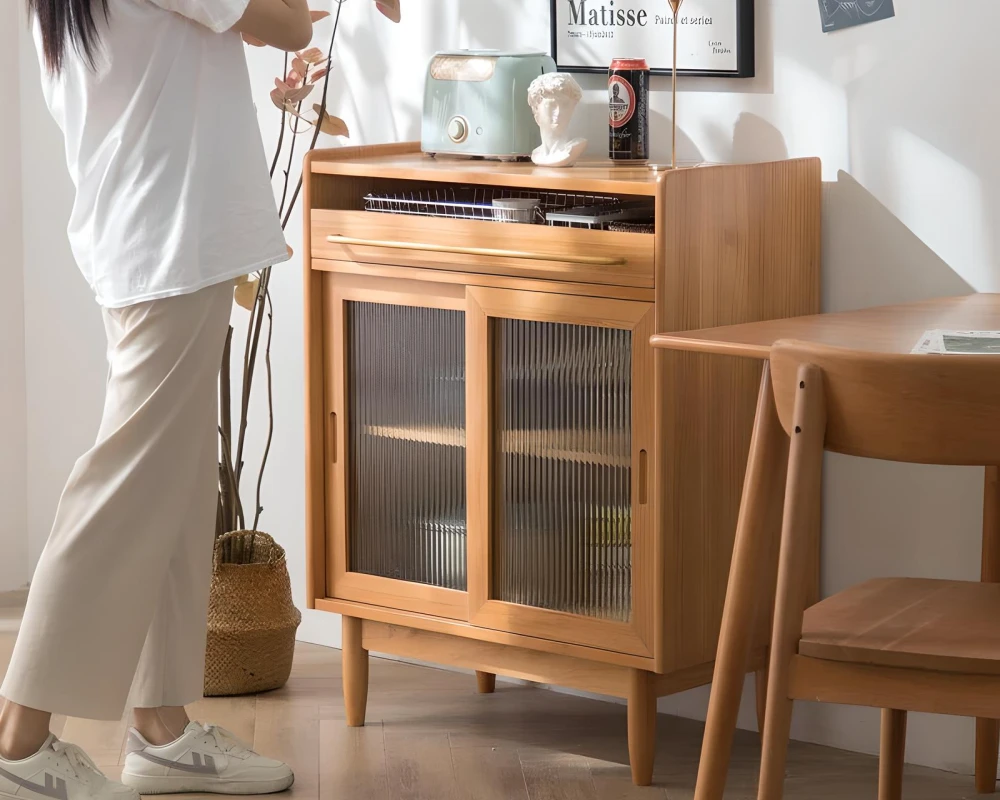 wood sideboard with drawers